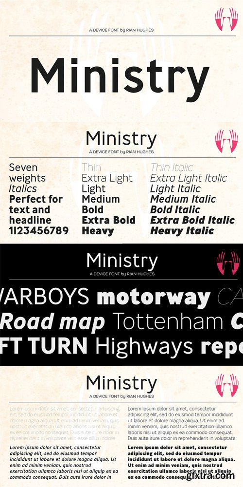 Ministry Font Family $394