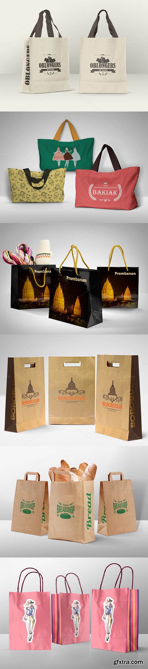 CM - Various Shopping Bags Mockup 499785 CM - Various Shopping Bags Mockup 499785
