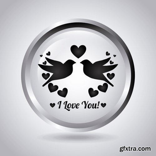 Love card design 7 - 25 EPS