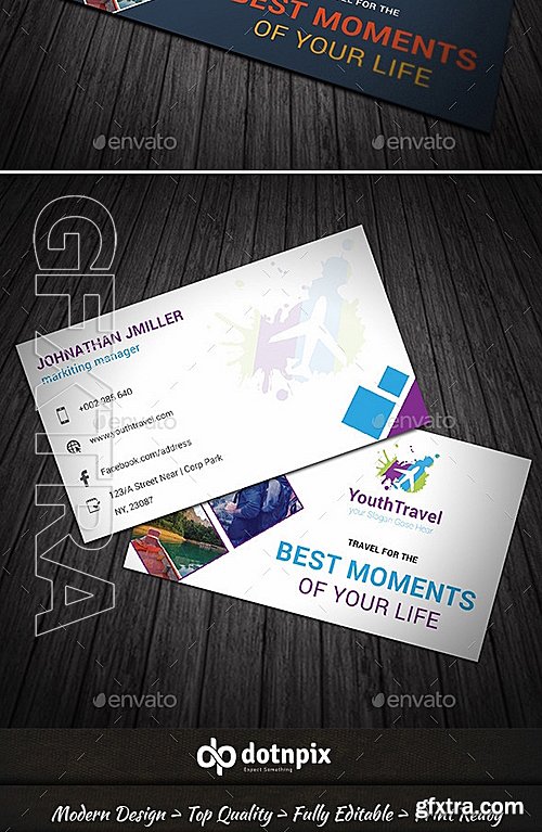 GraphicRiver - Travel Agency Business Card 9198433