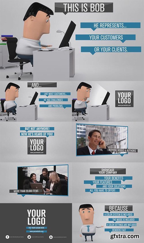 Bob Business Promoter After Effects Template