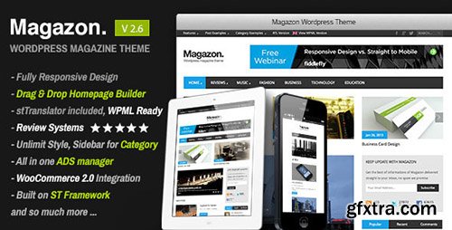 ThemeForest - Magazon v3.0 - Advanced, Responsive WP Magazine Theme - 4126729