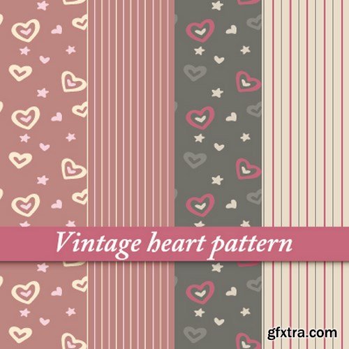 Valentine's Day Exclusive Patterns - 6 EPS Valentine's Day Exclusive Patterns - 6 EPS