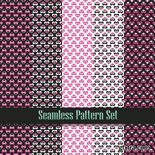 Valentine's Day Exclusive Patterns - 6 EPS Valentine's Day Exclusive Patterns - 6 EPS