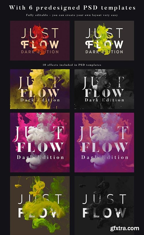 Creativemarket Just Flow Bundle &ndash; Light &amp; Dark 506993