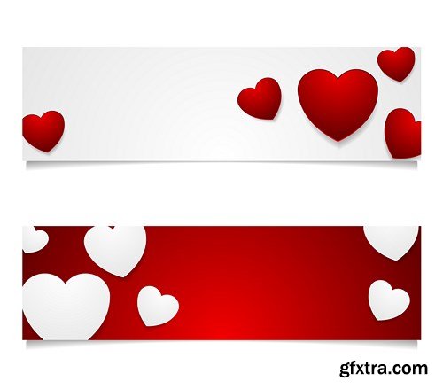 St. Valentine's Day, Hearts, Love - 25xEPS, AI