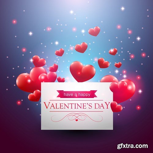 St. Valentine's Day, Hearts, Love - 25xEPS, AI