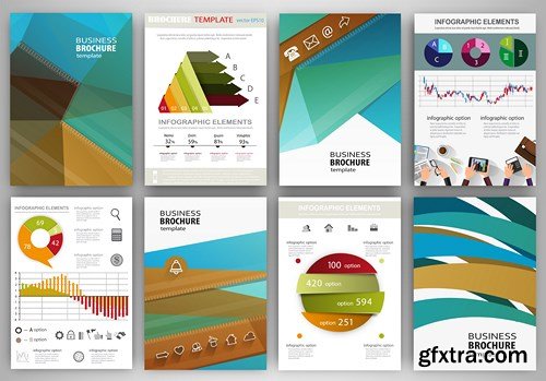 Design Flyer & Corporate Brochures 9 - 25xEPS