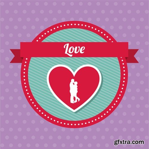 Love card design 18 - 25 EPS