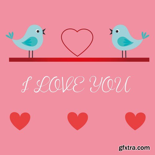 Love card design 19 - 25 EPS