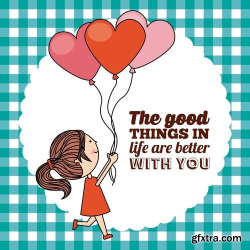 Love card design 19 - 25 EPS