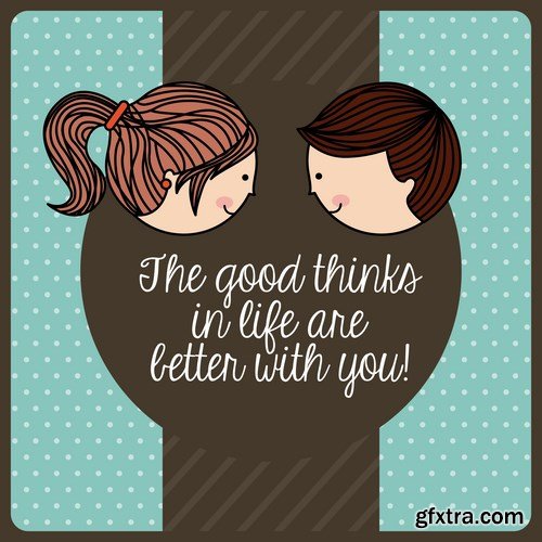 Love card design 19 - 25 EPS