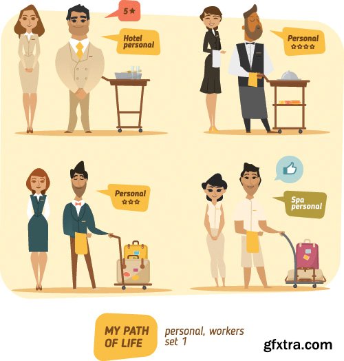 People character happy family summer beach business winter scene vector