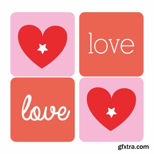 Love card design 20 - 25 EPS