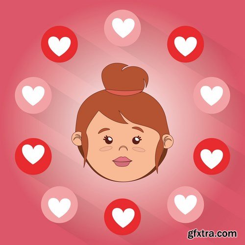 Love card design 20 - 25 EPS