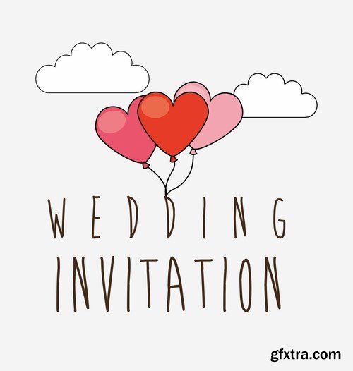 Love card design 21 - 25 EPS