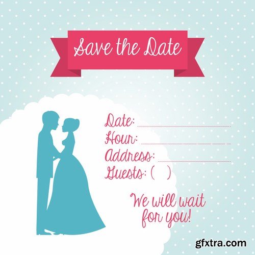 Love card design 21 - 25 EPS