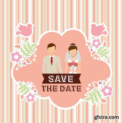 Love card design 21 - 25 EPS