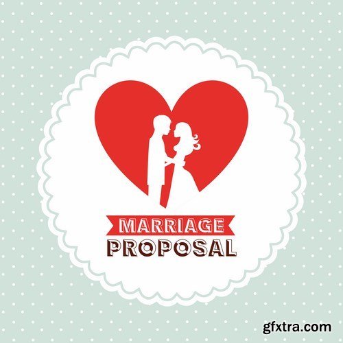 Love card design 21 - 25 EPS