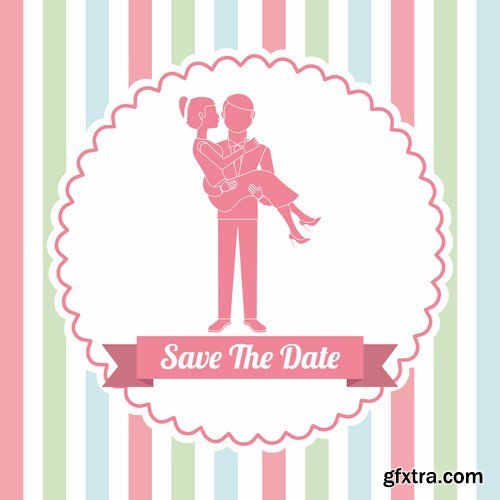 Love card design 21 - 25 EPS