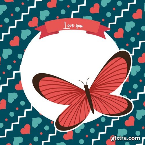 Frame Valentine's day, 10 х EPS