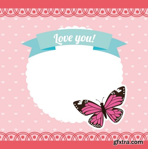 Frame Valentine's day, 10 х EPS