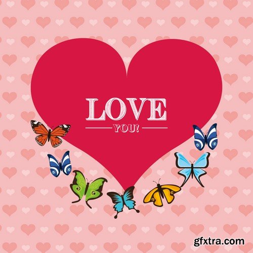 Frame Valentine's day, 10 х EPS