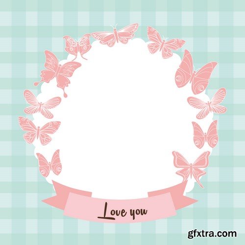 Frame Valentine's day, 10 х EPS