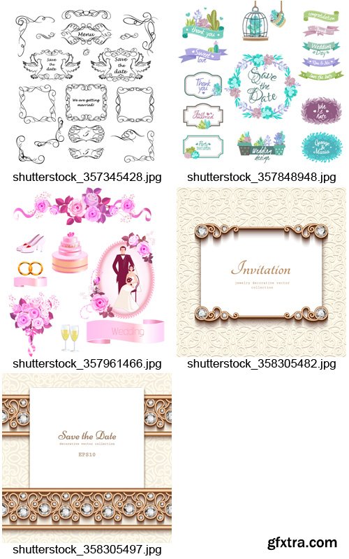 Amazing SS - Wedding Invitation &amp; Elements 3, 25xEPS