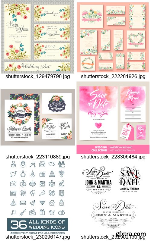 Amazing SS - Wedding Invitation &amp; Elements 3, 25xEPS