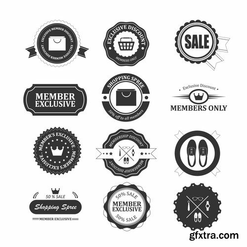 Label and Badge Collection - 19 EPS Label and Badge Collection - 19 EPS