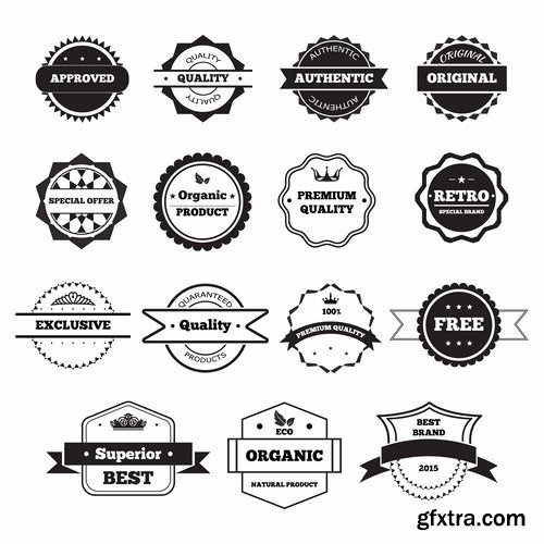 Label and Badge Collection - 19 EPS Label and Badge Collection - 19 EPS