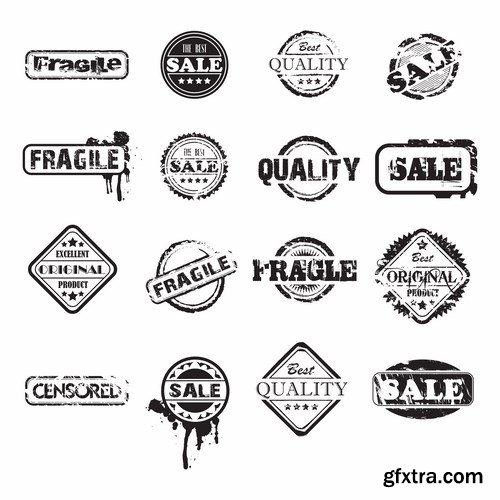 Label and Badge Collection - 19 EPS Label and Badge Collection - 19 EPS