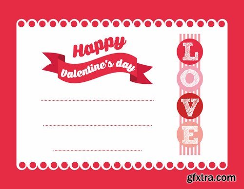 Love card design 25 - 25 EPS