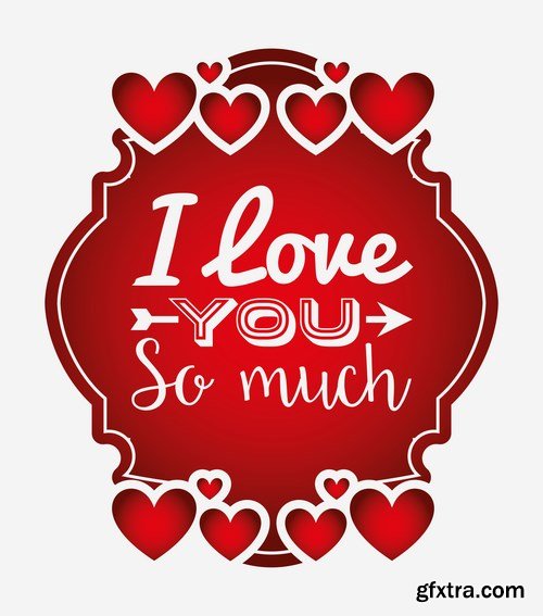 Love card design 25 - 25 EPS