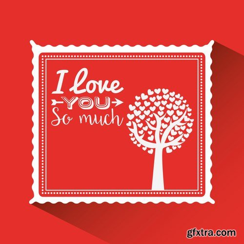 Love card design 25 - 25 EPS