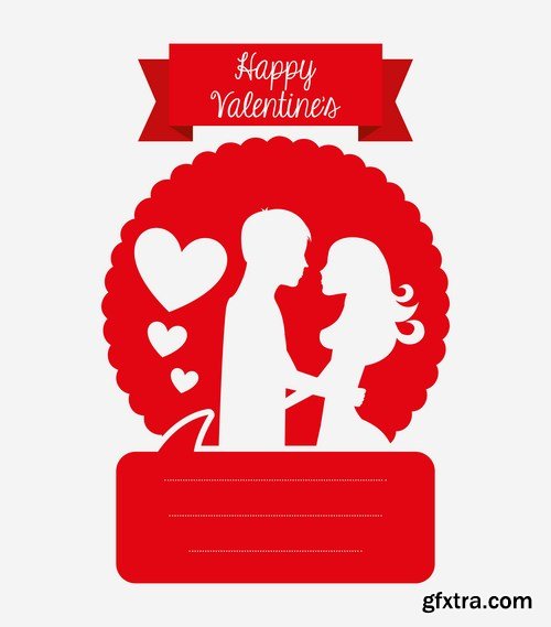 Love card design 25 - 25 EPS