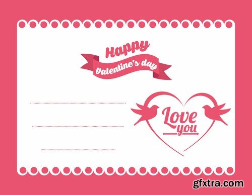 Love card design 25 - 25 EPS