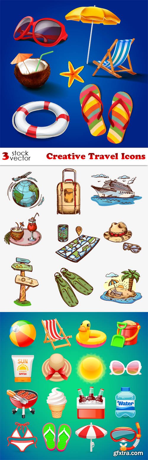 Vectors - Creative Travel Icons