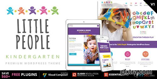 ThemeForest - Little People, Kindergarten v1.1.1 - WordPress Theme - 11494908