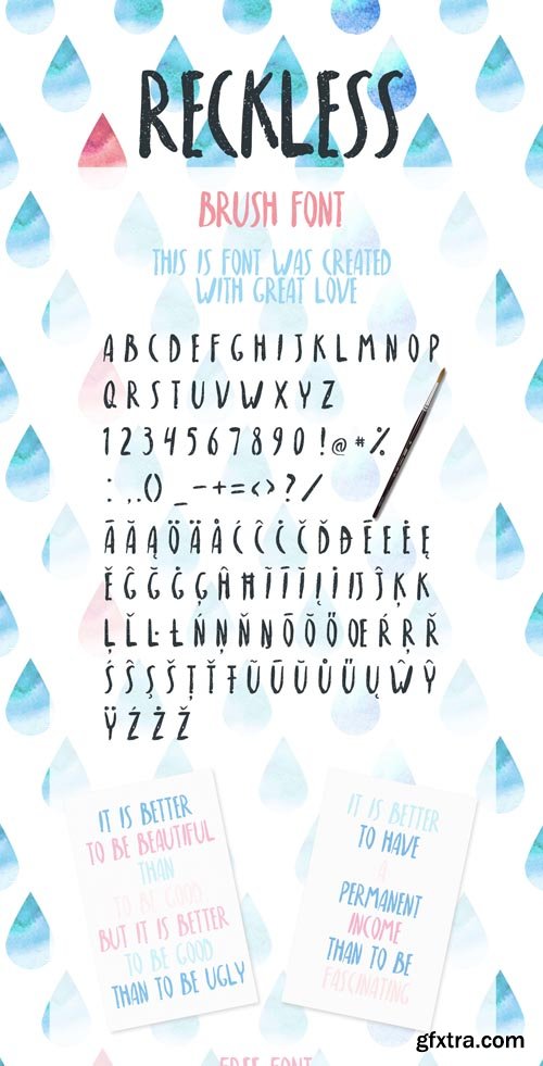 Reckless Brush Font