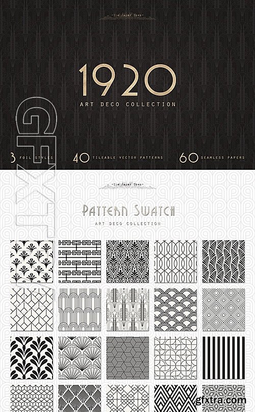 Art Deco Seamless Patterns Bundle 510277