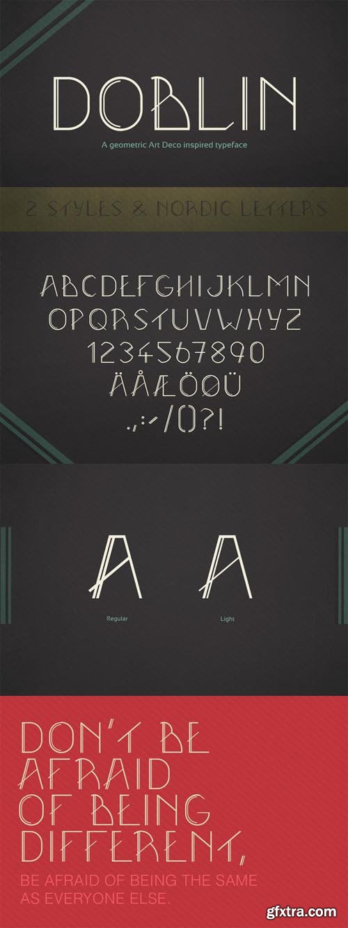 CM - Doblin Typeface (2 Styles) 512683 CM - Doblin Typeface (2 Styles) 512683