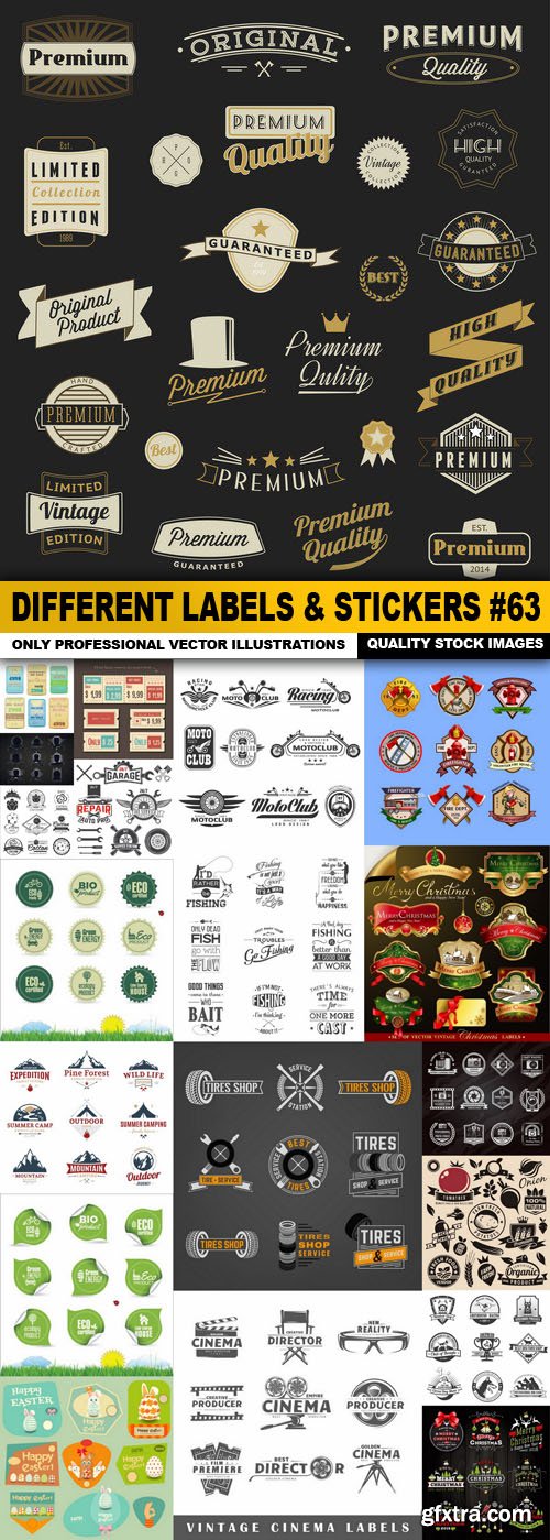 Different Labels & Stickers #63, 20xEPS