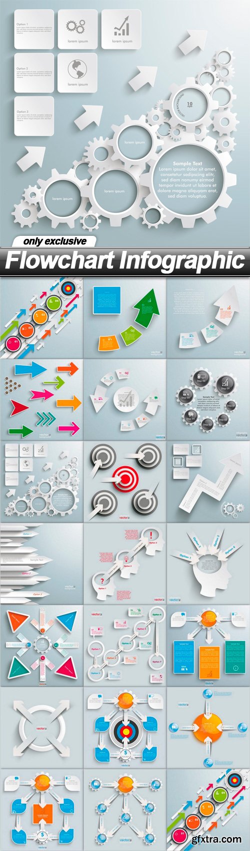 Flowchart Infographic - 20 EPS