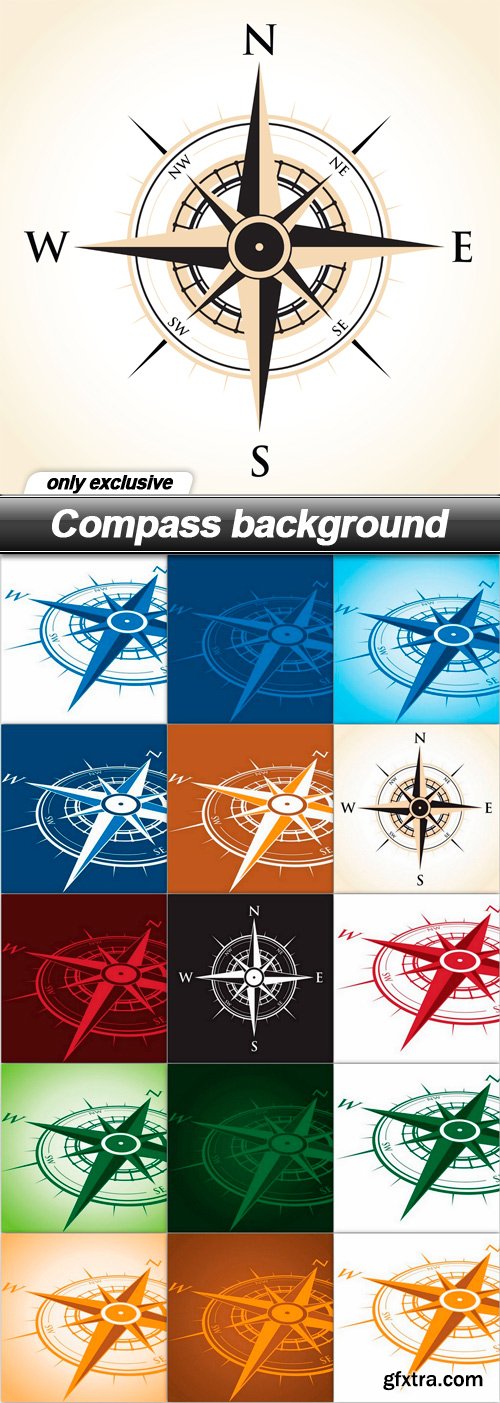 Compass background - 15 EPS