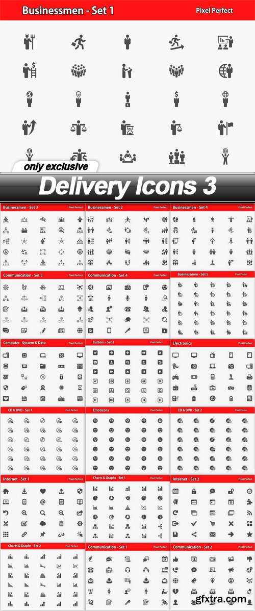 Delivery Icons 3 - 19 EPS