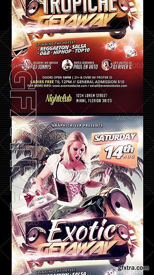 GraphicRiver - Tropical Exotic Getaway Flyer Template 2731639