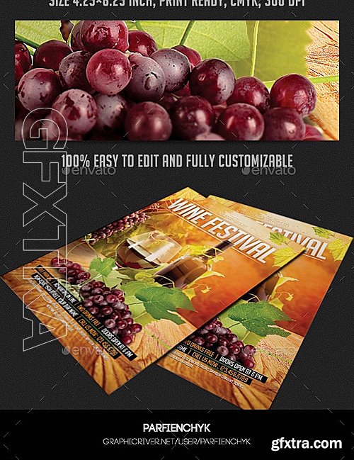 GraphicRiver - Wine Festival Flyer Template 9008649