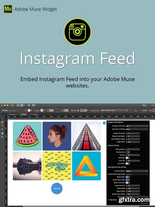 CM - Instagram Feed Adobe Muse Widget 511865